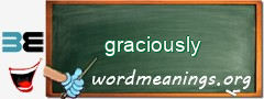 WordMeaning blackboard for graciously